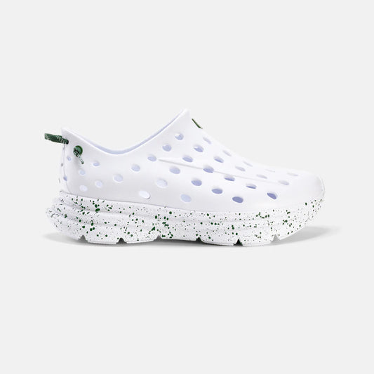 Revive Kids - All White / Green Speckle